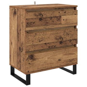 Vidaxl Strani šal Star les 60 x 35 x 70 cm Inženirski les