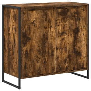 Vidaxl Stranska omara Dimni hrast 79 x 36 x 75 cm Konstruiran les