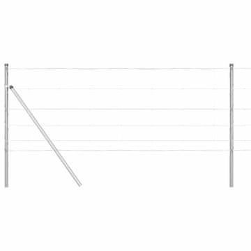 Vidaxl Sistem za pritrditev varjene žične ograje 25 x 0,8 m (Š x V)