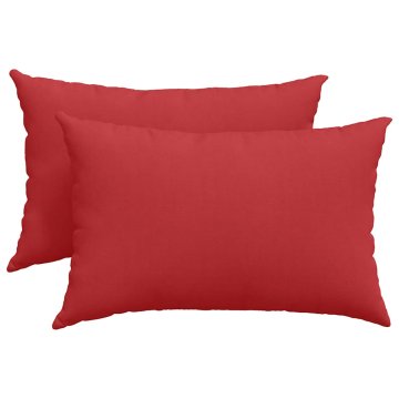 Vidaxl Blazine za kavč 2 szt. Rdeča 60 x 40 cm blago