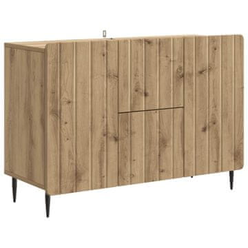 Vidaxl Strani šal Artisan hrast 89 x 34,5 x 62 cm Inženirski les