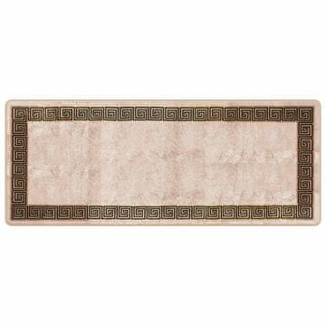 Vidaxl Preproga runner MARSA Črna 80 x 200 cm Poliester in PVC