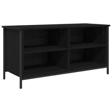 Vidaxl TV omarica Črna Orehovina 100 x 40 x 50 cm Konstruiran les