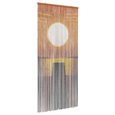 Vidaxl Zavesa proti insektom večbarvno 90 x 200 cm Bambus