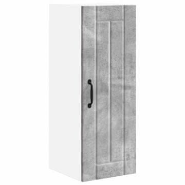 Vidaxl Omarica na steni LUCCA Betonsko siva 30 x 31 x 80 cm
