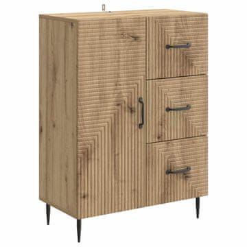 Vidaxl Strani šal Artisan hrast 66 x 34,5 x 89,5 cm Inženirski les