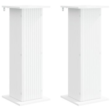 Vidaxl Stojalo za rastline 2 kos Bela 30,5 x 30 x 80,5 cm