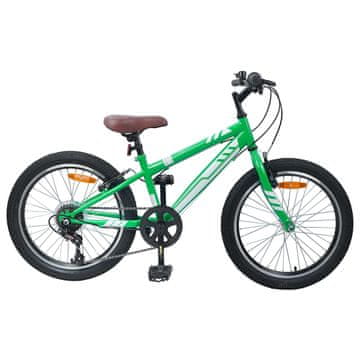 Vidaxl Gorsko Kolo 20 Palcev 6-Speed za 5-8 let Zelena