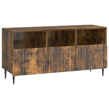Vidaxl TV omarica Dimljen hrast 102 x 34,5 x 50 cm Inženirski les