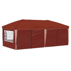 Vidaxl Zložljivi šotor za zabave 575 x 288 x 245 cm Terakota