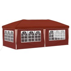 Vidaxl Zložljivi šotor za zabave 575 x 288 x 245 cm Terakota