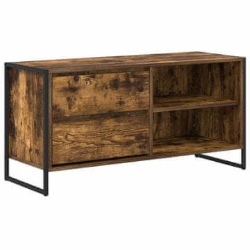Vidaxl TV omarica Dimni hrast 100 x 36 x 49,5 cm Konstruiran les