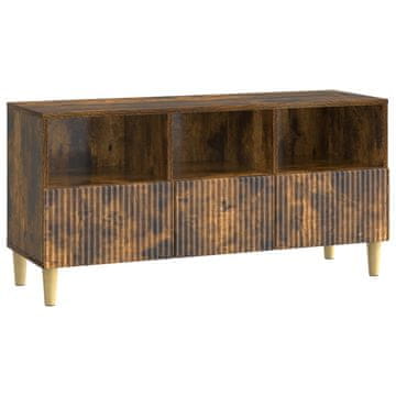 Vidaxl TV omarica Dimljen hrast 102 x 34,5 x 50 cm Inženirski les