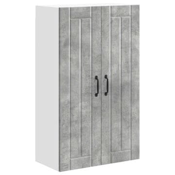 Vidaxl Omarica na steni LUCCA Betonsko siva 60 x 31 x 100 cm