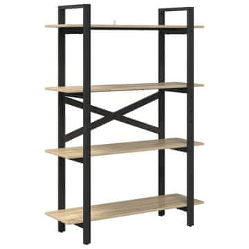 Vidaxl Knjižna polica Sonoma hrast 100 x 33,5 x 140 cm Konstruiran les