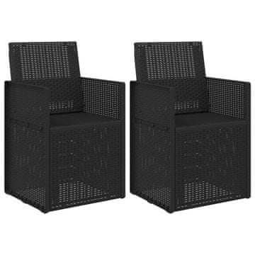Vidaxl Vrtni jedilni stoli 2 szt. Antracit 53 x 47 x 88,5 cm PP