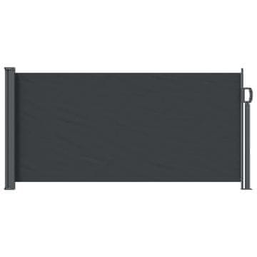Vidaxl Zložljivo stransko senčilo Črna 300 x 100 cm Poliester