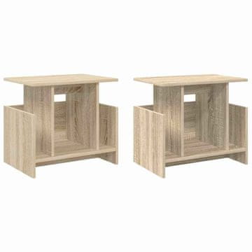 Vidaxl TV stojalo 2 szt. Sonoma hrast 50 x 35 x 45 cm Konstruiran les