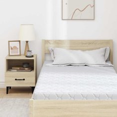 Vidaxl Vzmetnica Bela 100 x 200 cm žakardna tkanina
