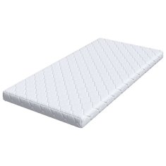 Vidaxl Vzmetnica Bela 100 x 200 cm žakardna tkanina