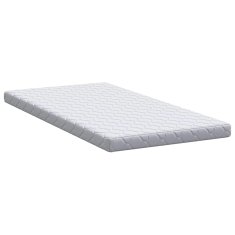 Vidaxl Vzmetnica Bela 100 x 200 cm žakardna tkanina