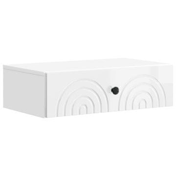 Vidaxl Stenska stranska miza 59 x 34,5 x 17 cm Inženirski les