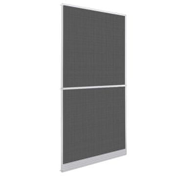 Vidaxl Zaslon proti insektom na tečajih Bela in črna 100 x 215 cm