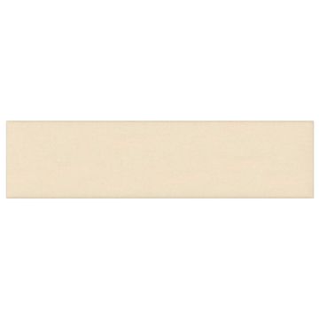 Vidaxl Stenska glavna postelja 12 szt. krema 60 x 15 cm blago