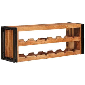 Vidaxl Stojalo za vino Rjava 120 x 45 x 33 cm Masiven les akacije