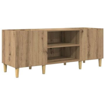 Vidaxl Omara za plošče 121 x 38 x 48 cm Inženirski les Umetni hrast