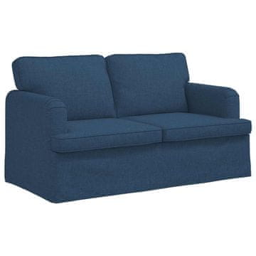 Vidaxl Kavč Modra 144 x 80 x 85 cm blago