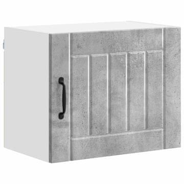 Vidaxl Omarica na steni LUCCA Betonsko siva 50 x 31 x 40 cm