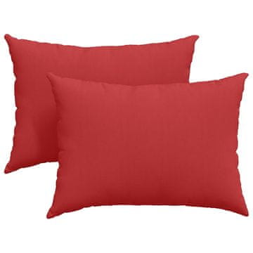 Vidaxl Blazine za kavč 2 szt. Rdeča 70 x 50 cm blago
