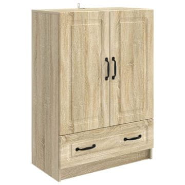 Vidaxl Strani šal Sonoma hrast 66 x 34,5 x 92 cm Inženirski les