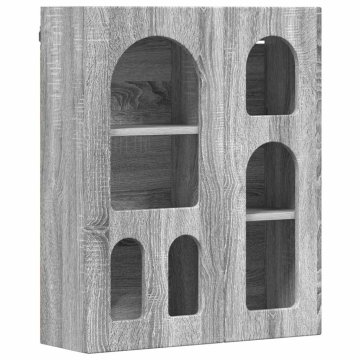 Vidaxl Viseča omarica Siva Sonoma 59 x 20 x 71.5 cm Konstruiran les