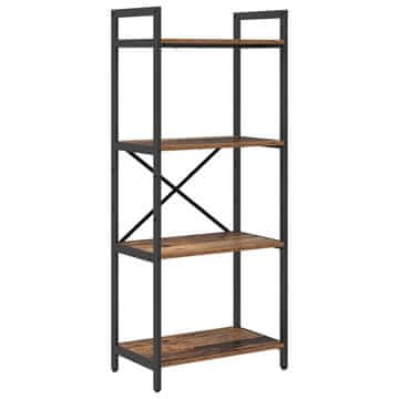 Vidaxl Knjižna polica Star les 56 x 34 x 133,5 cm Konstruiran les