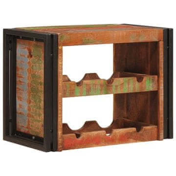 Vidaxl Stojalo za vino Rjava 60 x 45 x 33 cm Trden recikliran les