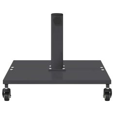 Vidaxl Podstavek za senčnik 26.8 kg Temno siva Kvadrat Nastavljivo