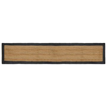 Vidaxl Preproge za površine Temno siva 80 x 400 cm Juta