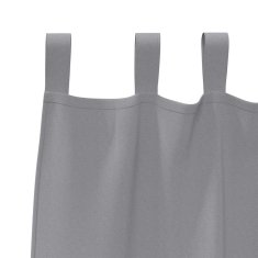 Vidaxl Zavese za zatemnitev z obroči 2 szt. Svetlo siva 245 x 140 cm