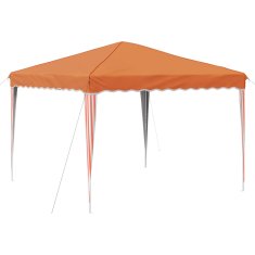 Vidaxl Zložljivi šotor za zabave 288 x 288 x 245 cm Oranžna