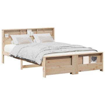 Vidaxl Konstrukcija postelje Rjava 150 x 200 cm Konstruiran les