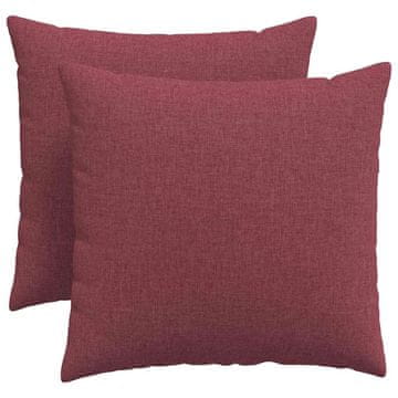Vidaxl Blazine za kavč 2 szt. Vinorodna rdeča 50 x 50 cm blago
