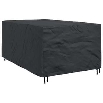 Vidaxl Prevleka za pohištvo Enobarvno Črna 143 x 225 x 90 cm 600D