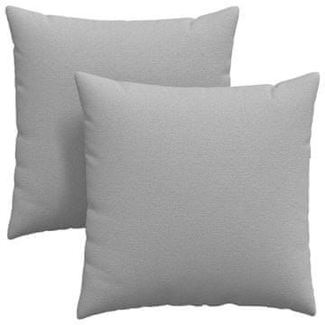 Vidaxl Blazine za kavč 2 szt. Oblačno siva 60 x 60 cm blago