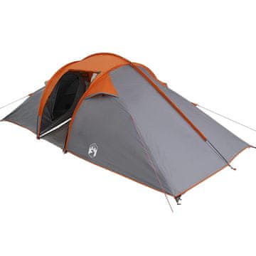 Vidaxl Tunelski šotor Siva in oranžna 510 x 240 x 156 cm tafeta