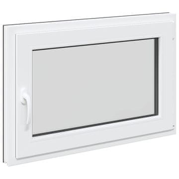 Vidaxl Okno za klet RISOR 90 x 50 cm PVC in steklo Antracit
