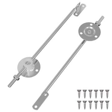 Vidaxl Zatik za podporo pokrova 2 szt. srebrna 194 x 36 x 18 mm elezo