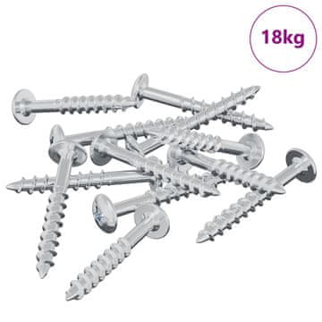 Vidaxl Vijak 7792 szt. srebrna 9,8 x 35 mm elezo