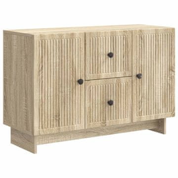 Vidaxl Strani šal Sonoma hrast 89 x 34,5 x 60 cm Inženirski les